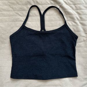 Beyond Yoga Black Spacedye Racerback Crop